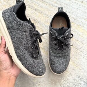 TOMS Knit Lace-Up Sneakers Size 6 UK 5 EU 36.5